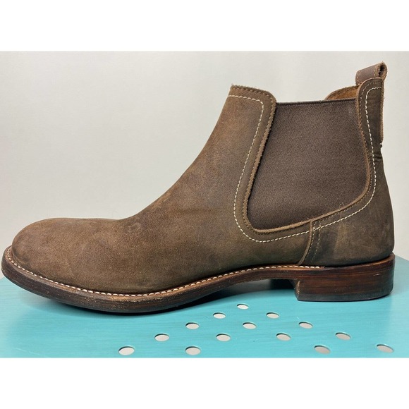 Adelante Chelsea Boots Brown Leather Slip On Ankle Low Women's 11 - Picture 4 of 13